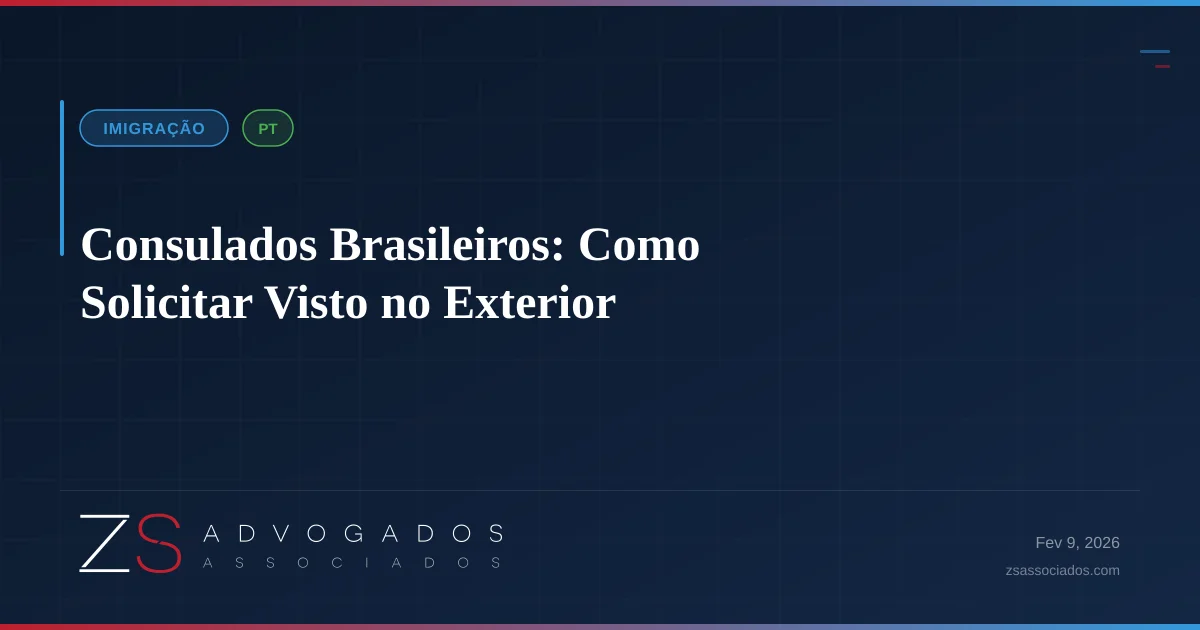 Ilustração sobre Consulados Brasileiros: Como Solicitar Visto no Exterior