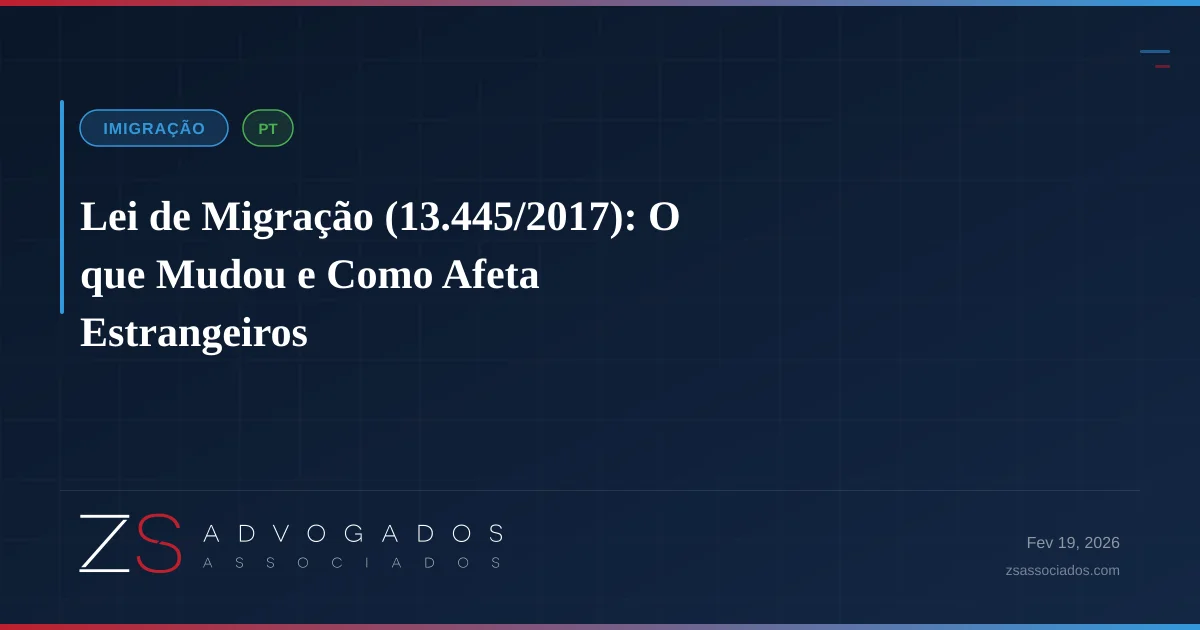 Ilustração sobre Lei de Migração (13.445/2017): O que Mudou e Como Afeta Estrangeiros