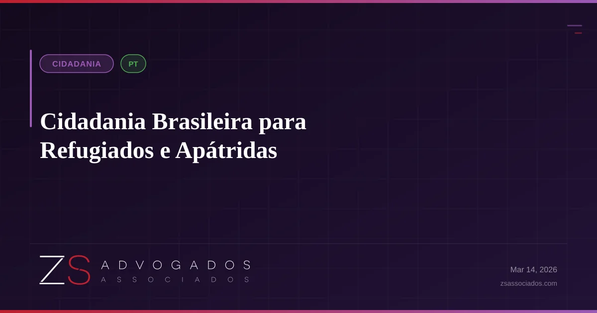 Cidadania Brasileira para Refugiados e Apátridas