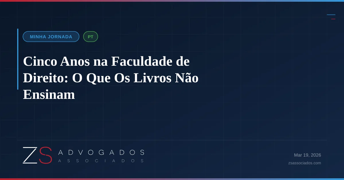 Zac em uma biblioteca da universidade, cercado por livros de direito