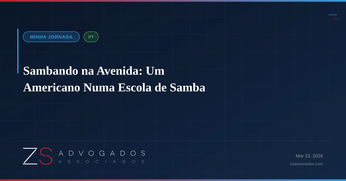Zac em traje elaborado de Carnaval, prestes a entrar na avenida em São Paulo