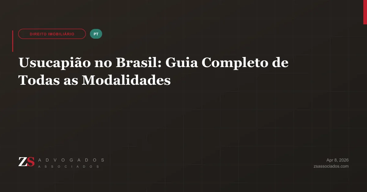 Guia completo sobre usucapião no Brasil com imóvel e balança da justiça