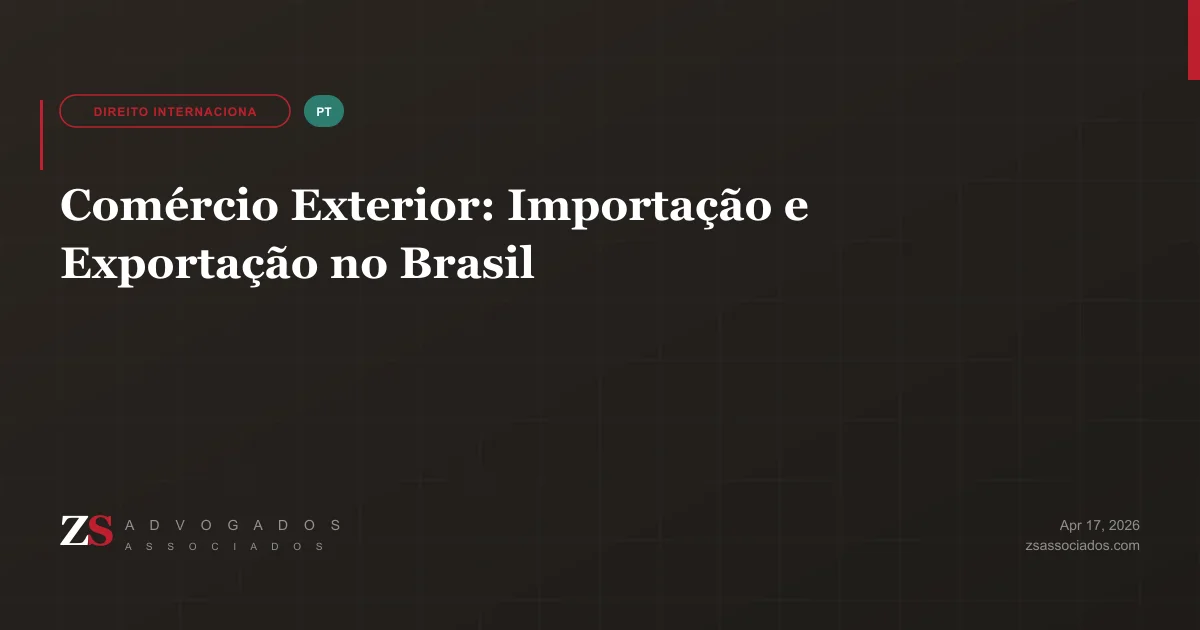 Ilustração sobre comércio exterior, importação e exportação no Brasil