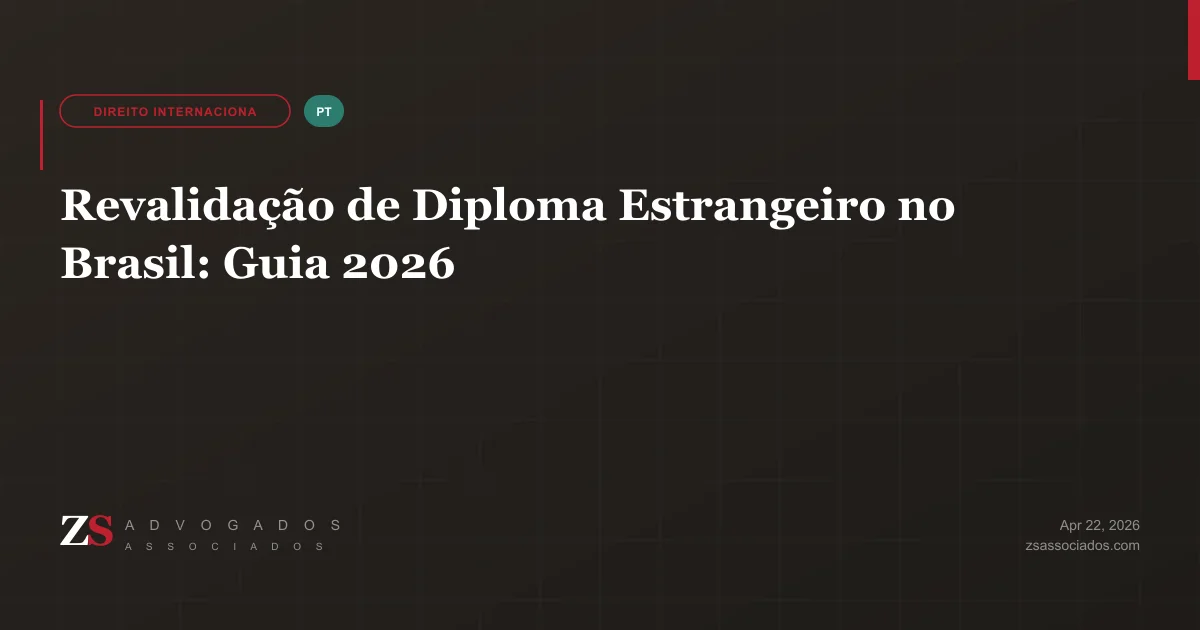 Ilustração sobre revalidação de diploma estrangeiro no Brasil