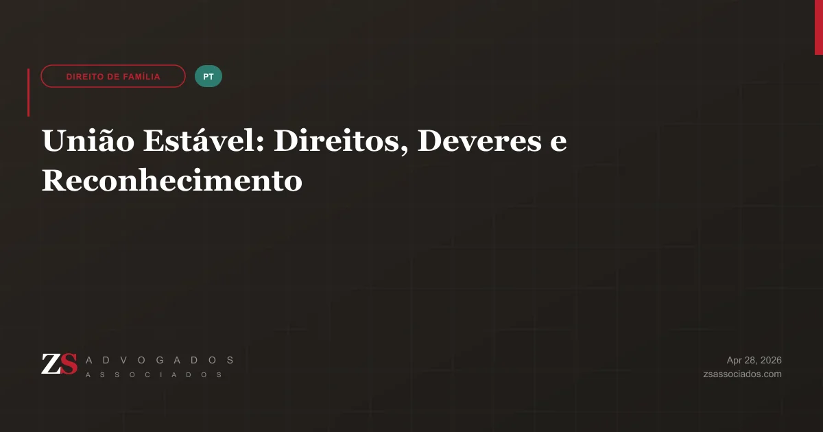Ilustração sobre união estável e seus direitos no Brasil