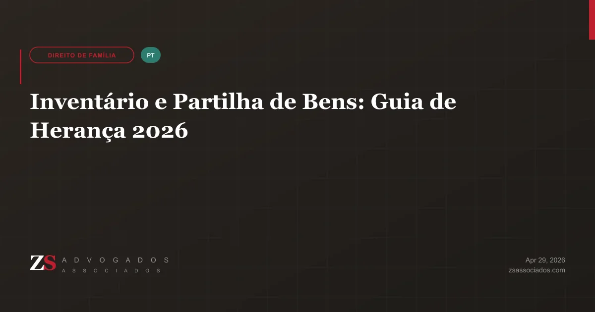Ilustração sobre inventário e partilha de bens hereditários no Brasil