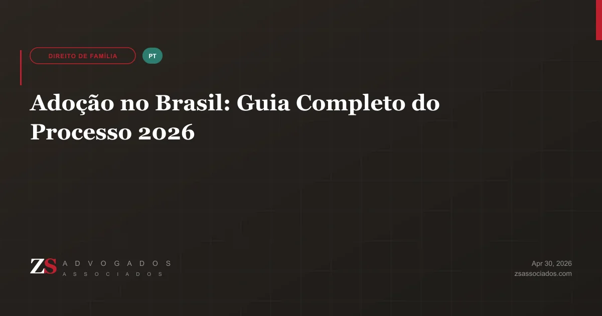 Ilustração sobre o processo de adoção no Brasil