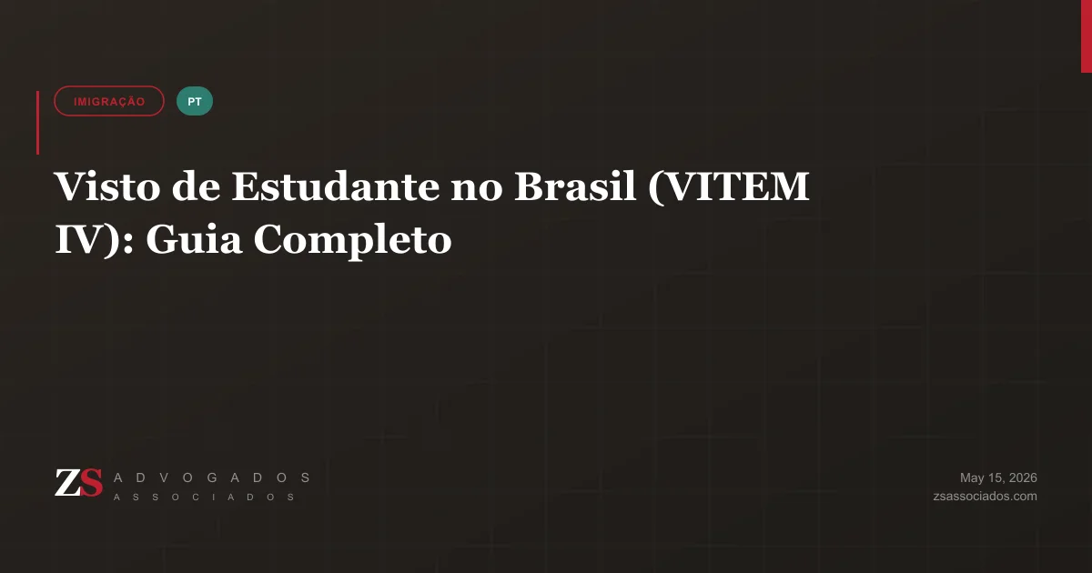 Ilustração sobre Visto de Estudante no Brasil (VITEM IV): Guia Completo