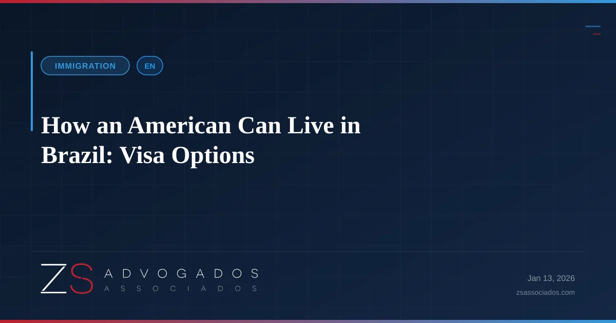 Illustration about How American Can Live in Brazil: Visa Options