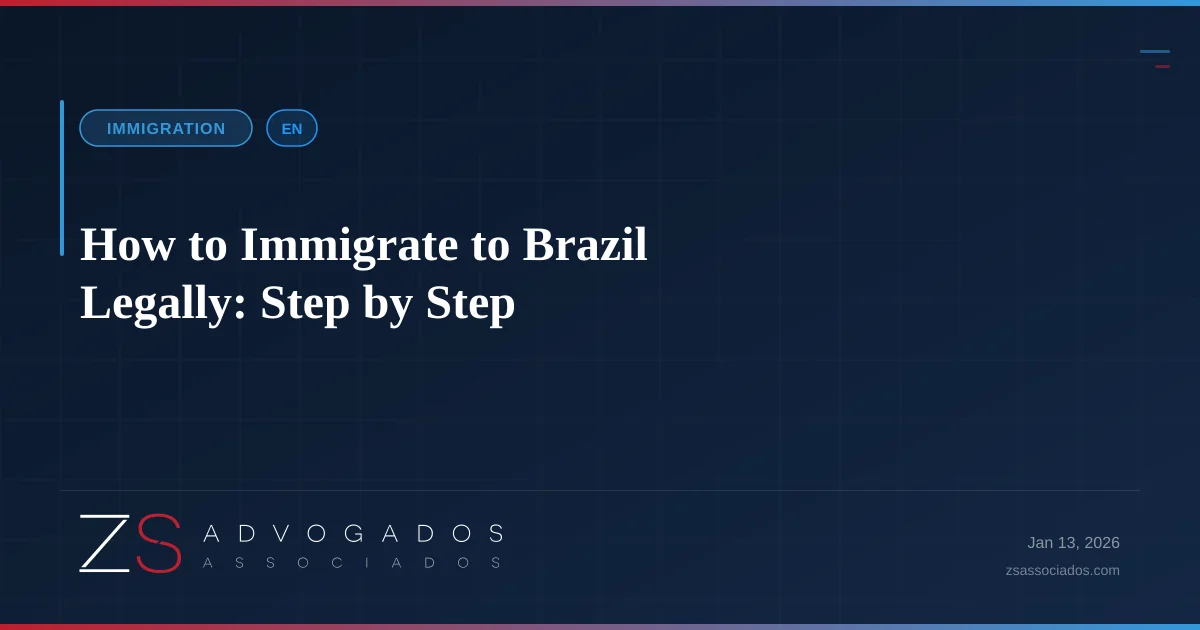 Illustration about How to Immigrate to Brazil Legally: Step by Step