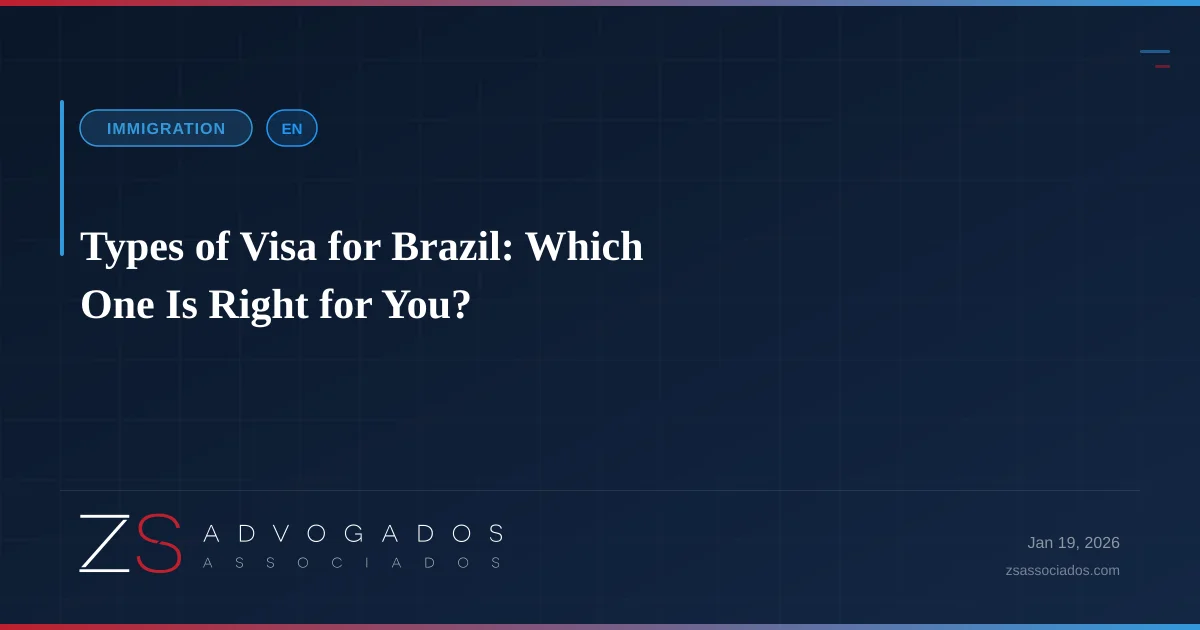 Illustration about Types of Visa for Brazil: Which One Is Right for You?