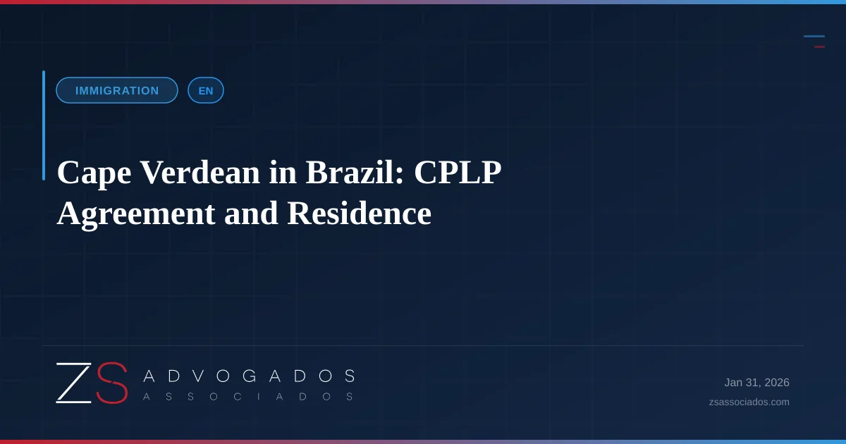 Illustration about Cape Verdean in Brazil: CPLP Agreement and Residence