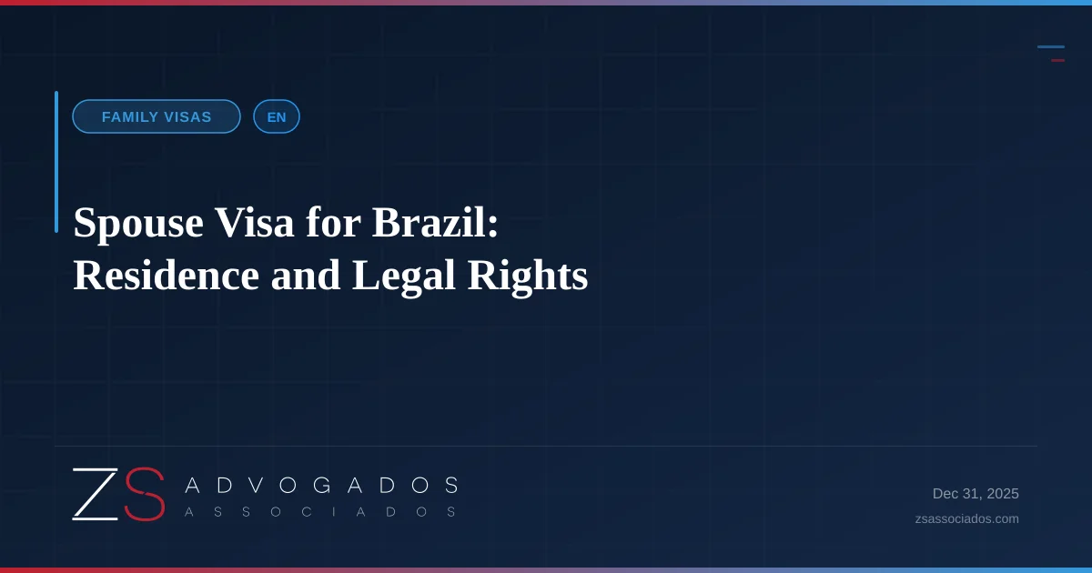 Illustration about Spouse Visa for Brazil: Residence and Legal Rights