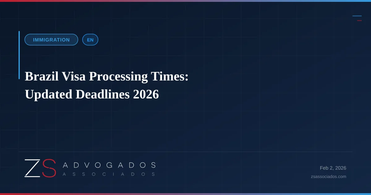 Illustration about Brazil Visa Processing Times: Updated Deadlines 2026