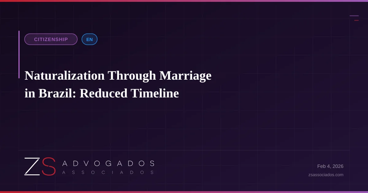 Illustration about Naturalization Through Marriage in Brazil: Reduced Timeline