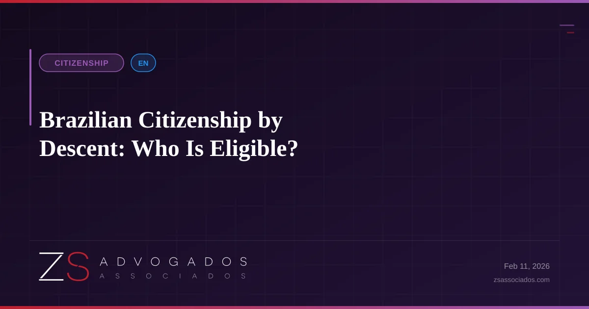 Illustration about Brazilian Citizenship by Descent: Who Is Eligible?