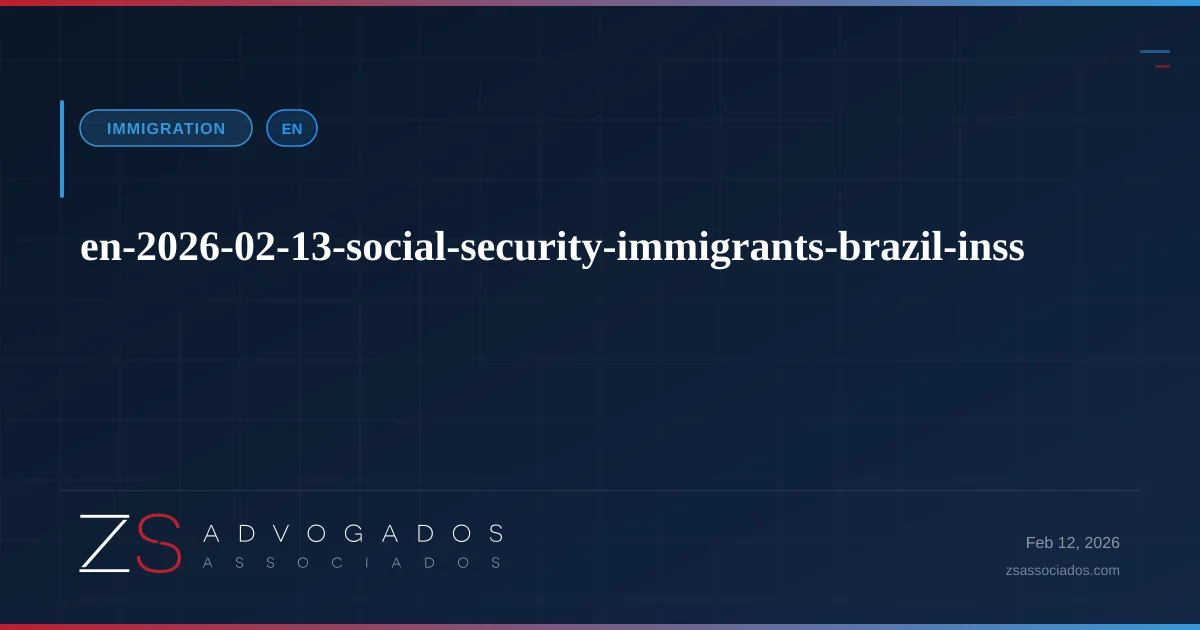 Illustration about Social Security (INSS) for Immigrants in Brazil