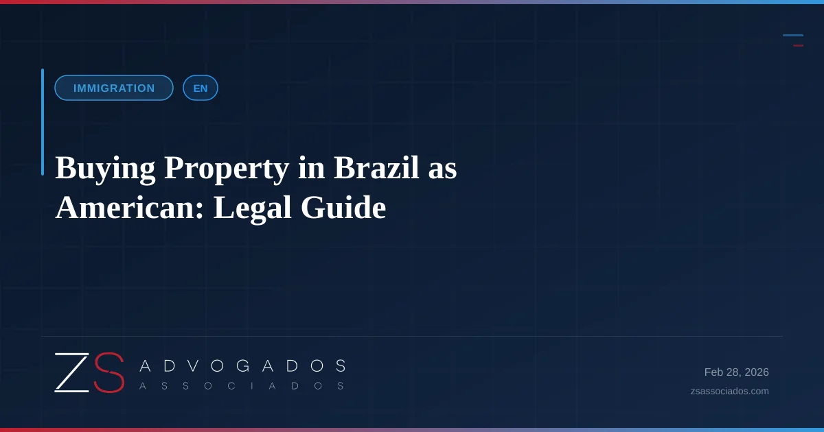 Illustration about Buying Property in Brazil as American: Legal Guide