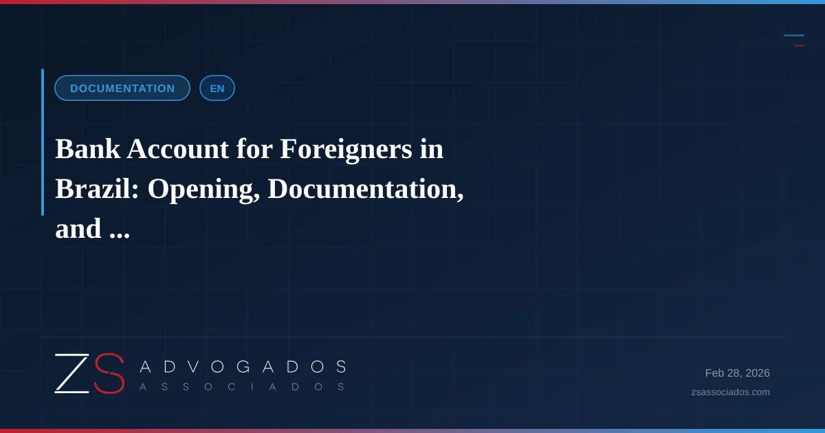 Illustration about Bank Account for Foreigners in Brazil: Opening, Documentation, and ...