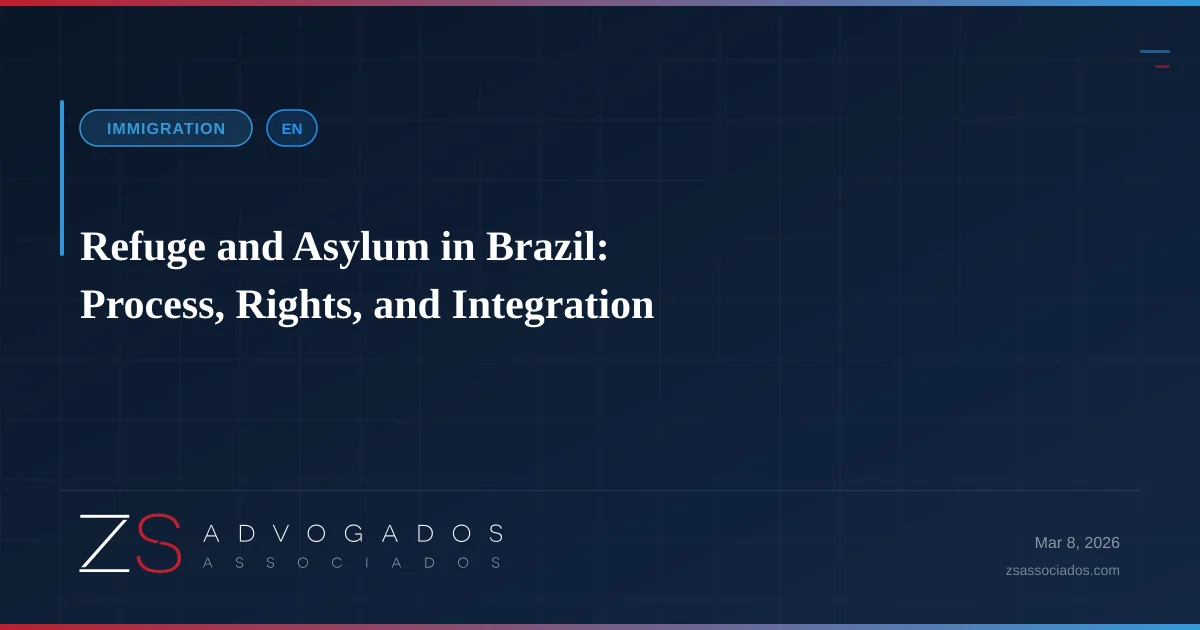 Illustration about Refuge and Asylum in Brazil: Process, Rights, and Integration