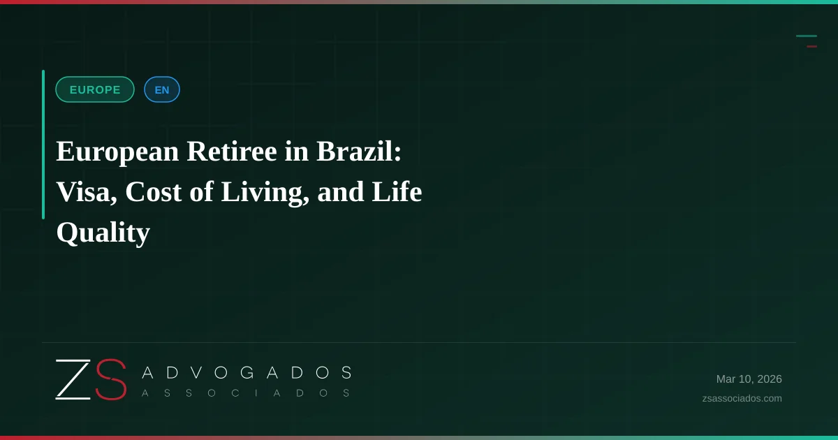 Retired Europeans enjoying Brazil's quality of life