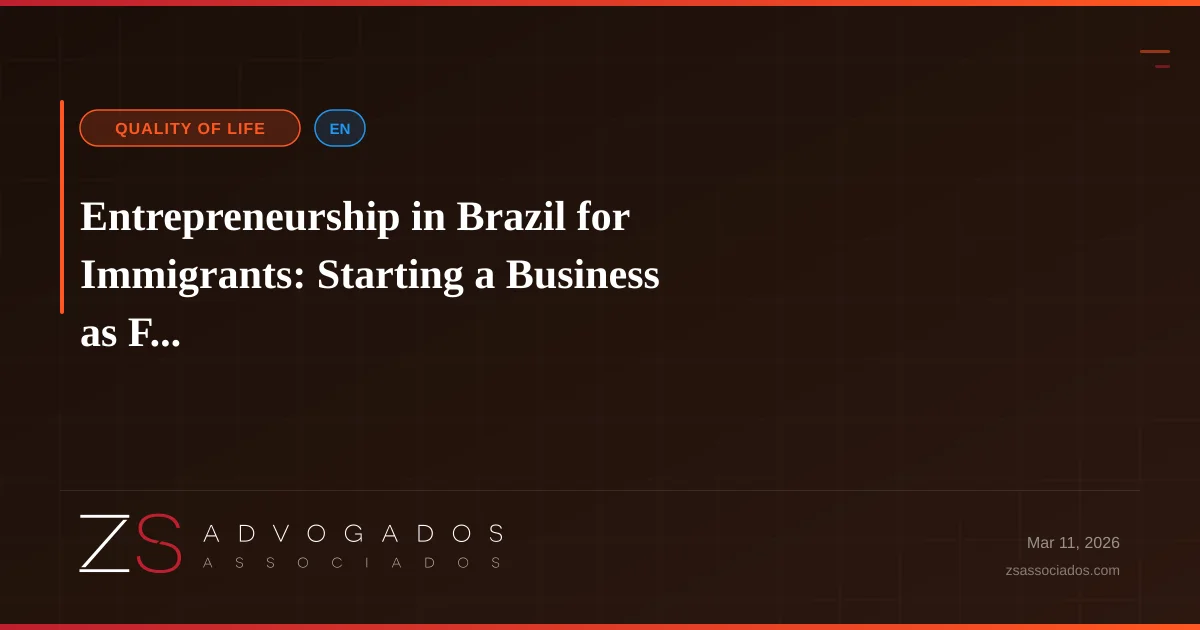 Illustration about Entrepreneurship in Brazil for Immigrants: Starting a Business as F...