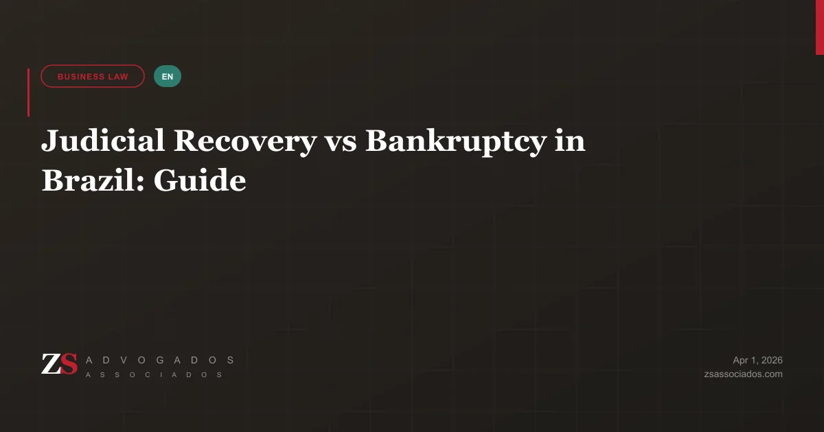 Comparison between judicial recovery and bankruptcy in Brazil