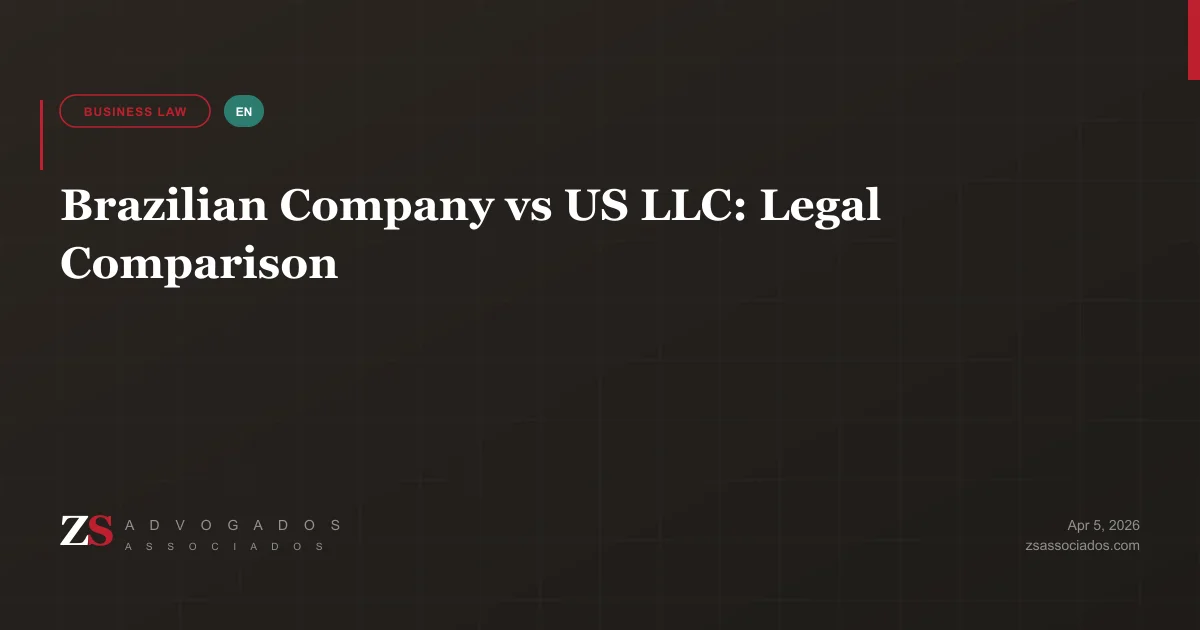 Comparison between Brazilian company and American LLC
