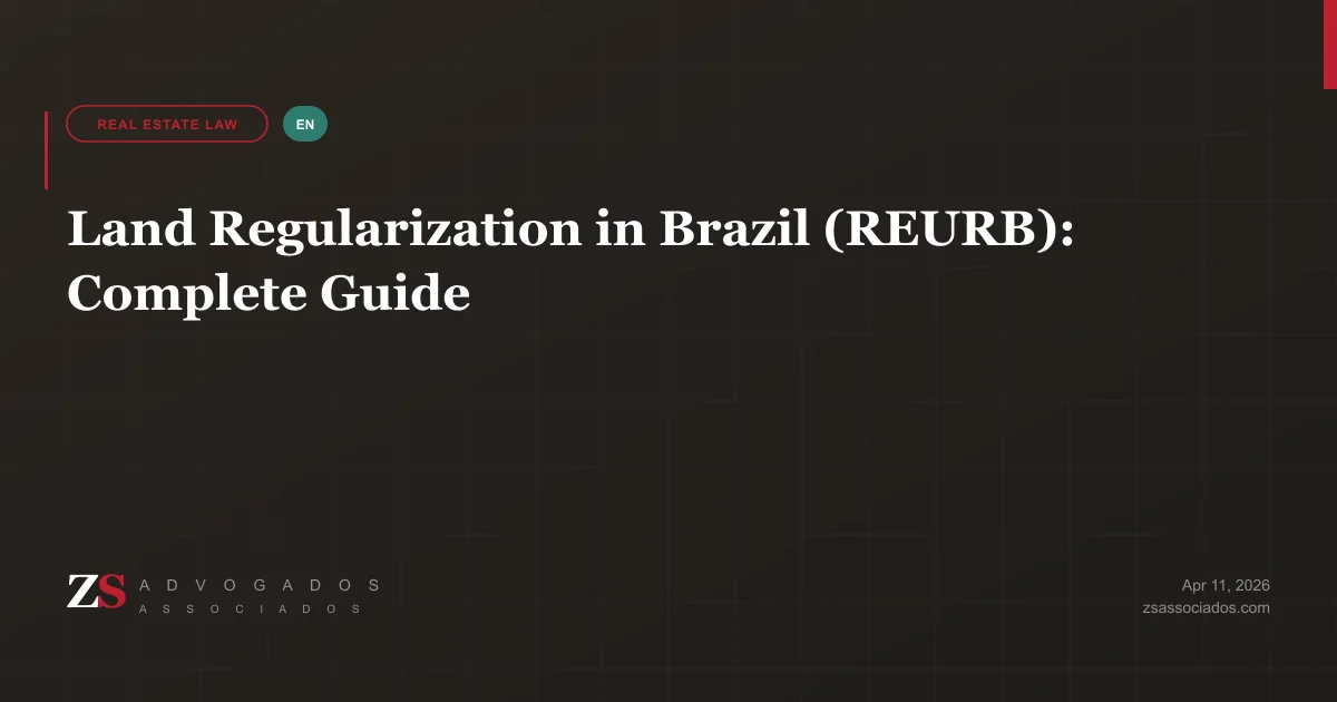Land regularization in Brazil with subdivision map and documents