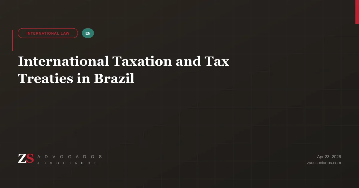 Illustration about international taxation and double tax treaties in Brazil