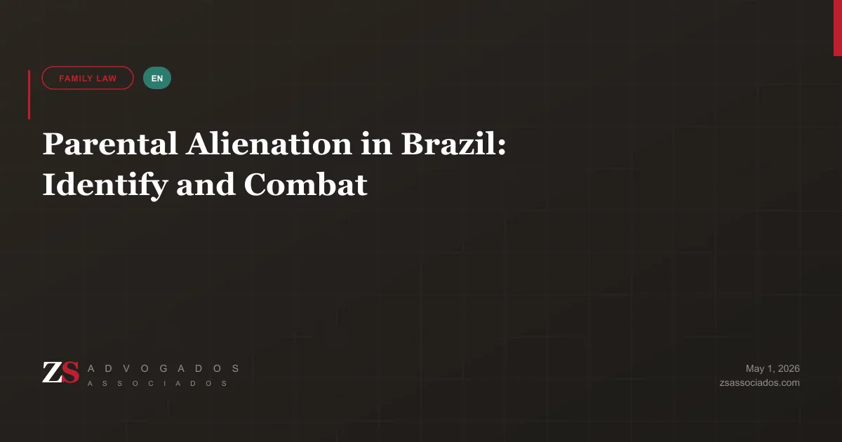Illustration about parental alienation and child protection in Brazil