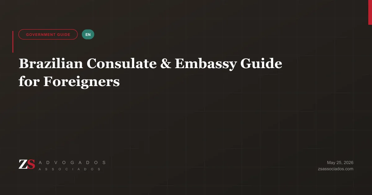 Illustration about Brazilian consulates and embassies for foreigners